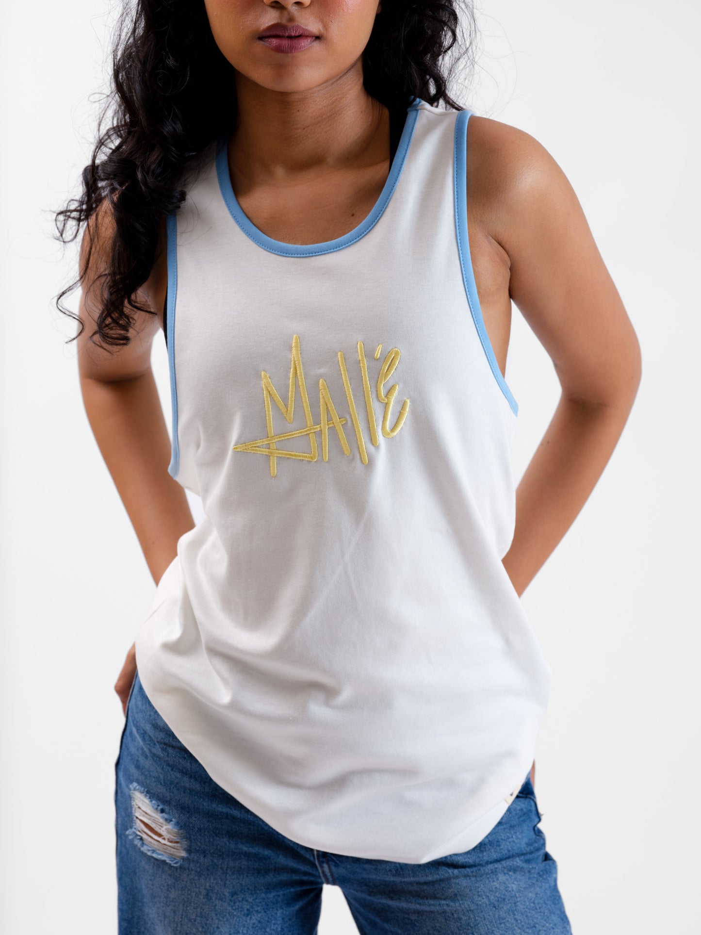 Malle Champagne Racerback Tank Top