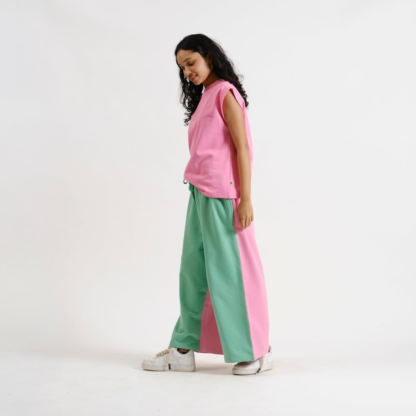 Malle Grapefruit Wide Leg Pants