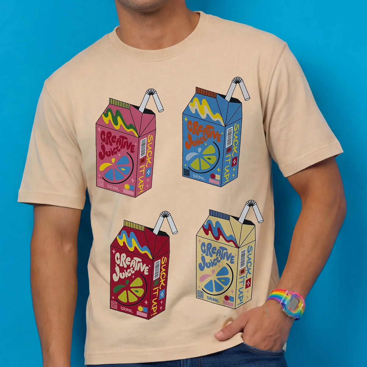 cream men model