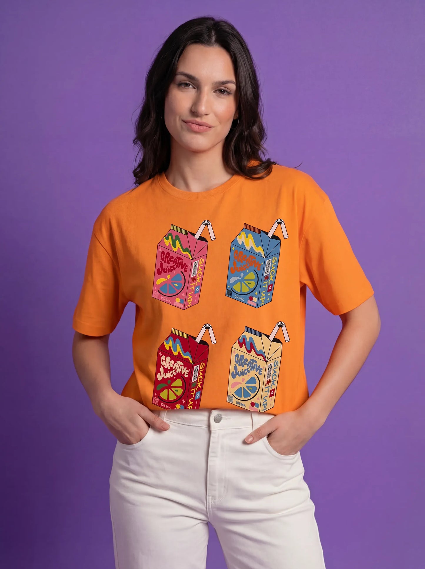 orange women model