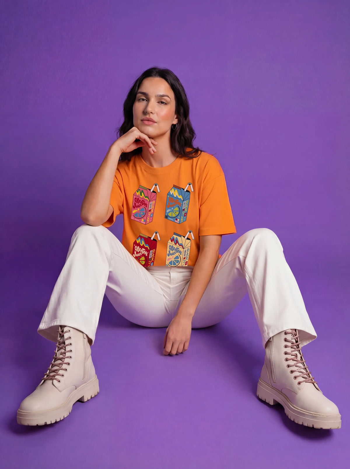 orange women model