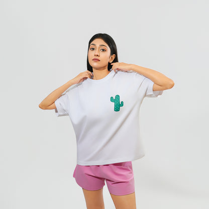 Malle Cactus Ecru Oversized T-Shirt