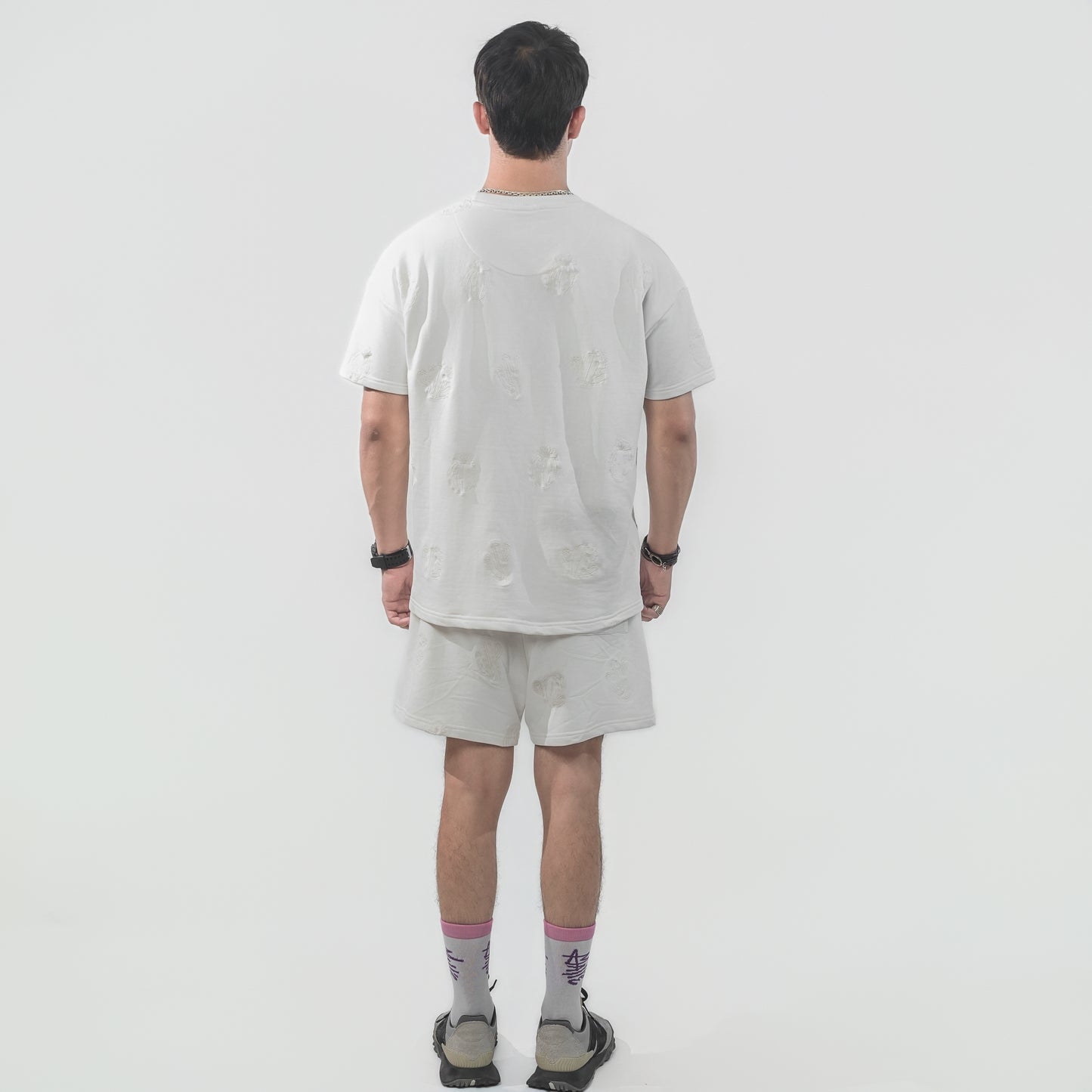 Malle Cactus Embroidered Ecru T-Shirt