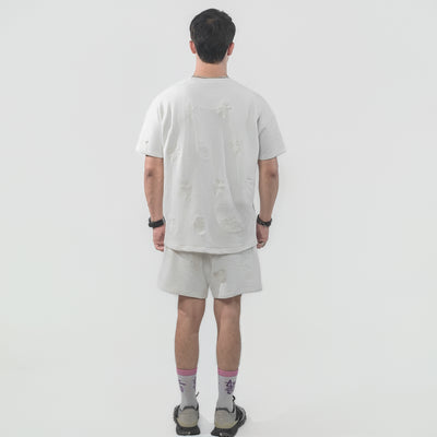 Malle Cactus Embroidered Ecru T-Shirt