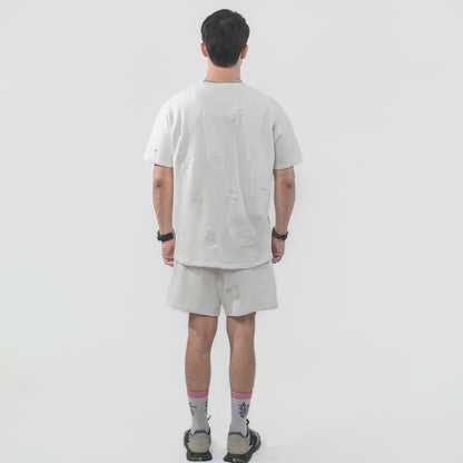Malle Cactus Embroidered Ecru T-Shirt