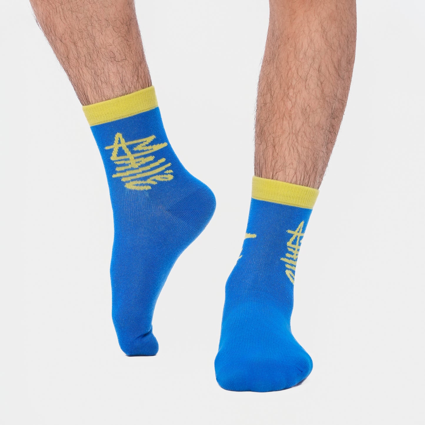 Malle Essentials Unisex Electric Blue Ankle Length Socks