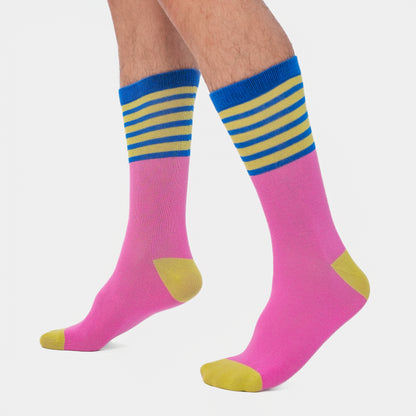 Malle Essentials Unisex Candy Stripe Ankle Length Socks