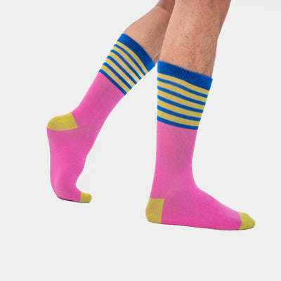 Malle Essentials Unisex Candy Stripe Ankle Length Socks