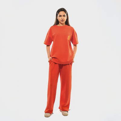 Malle Cactus Tangerine Wide Leg Pants