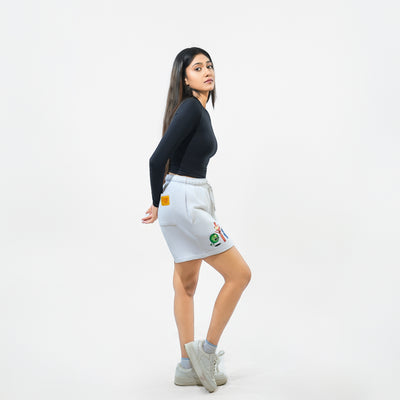 Malle Black Cropped Full-Sleeve T-Shirt