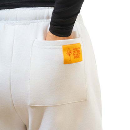 Malle Anxiety Gang Ecru Shorts