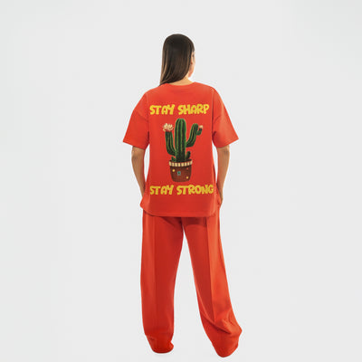 Malle Cactus Tangerine Oversized T-Shirt