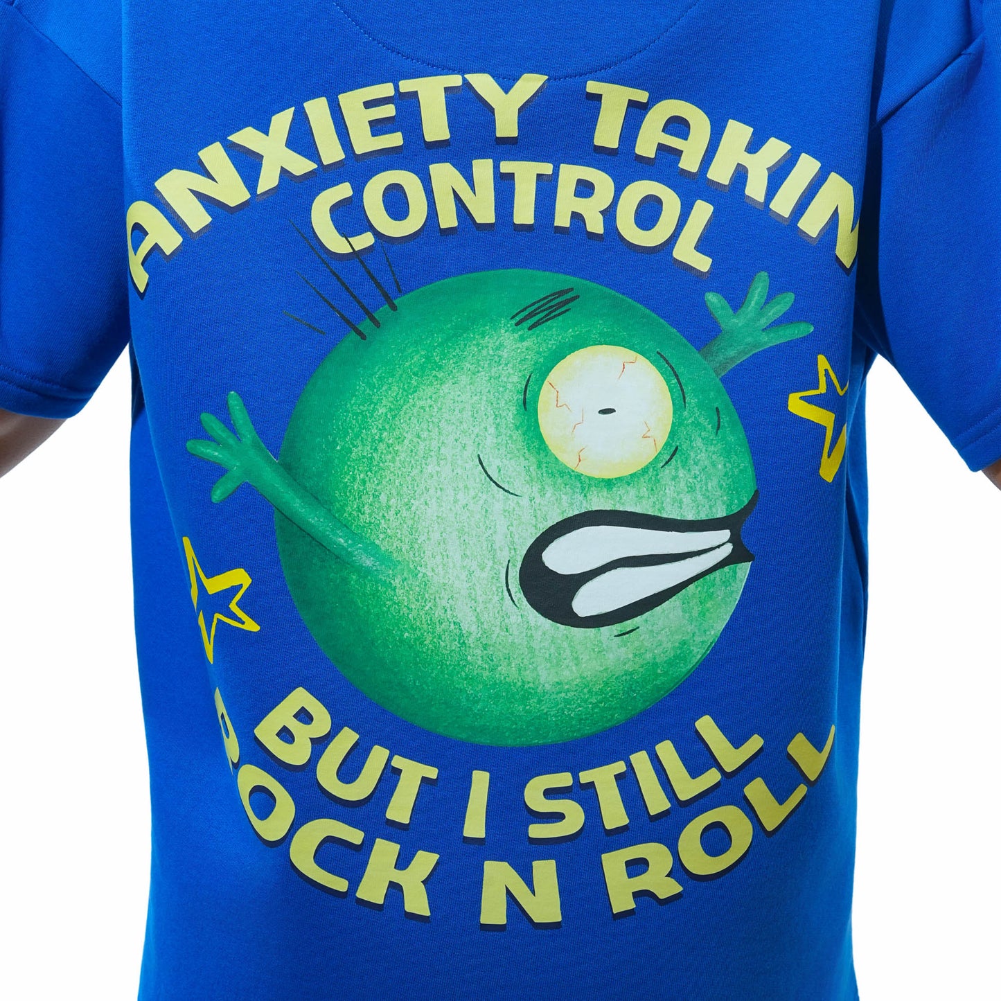 Malle Anxiety Gang Blue Oversized T-Shirt
