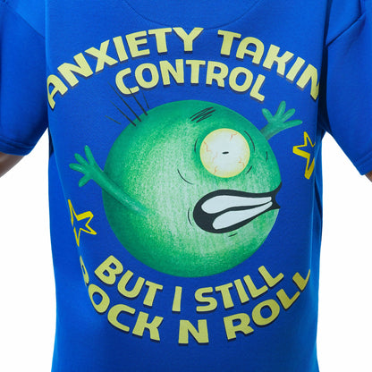 Malle Anxiety Gang Blue Oversized T-Shirt