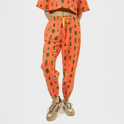 Malle Allover Cactus Tangerine Joggers