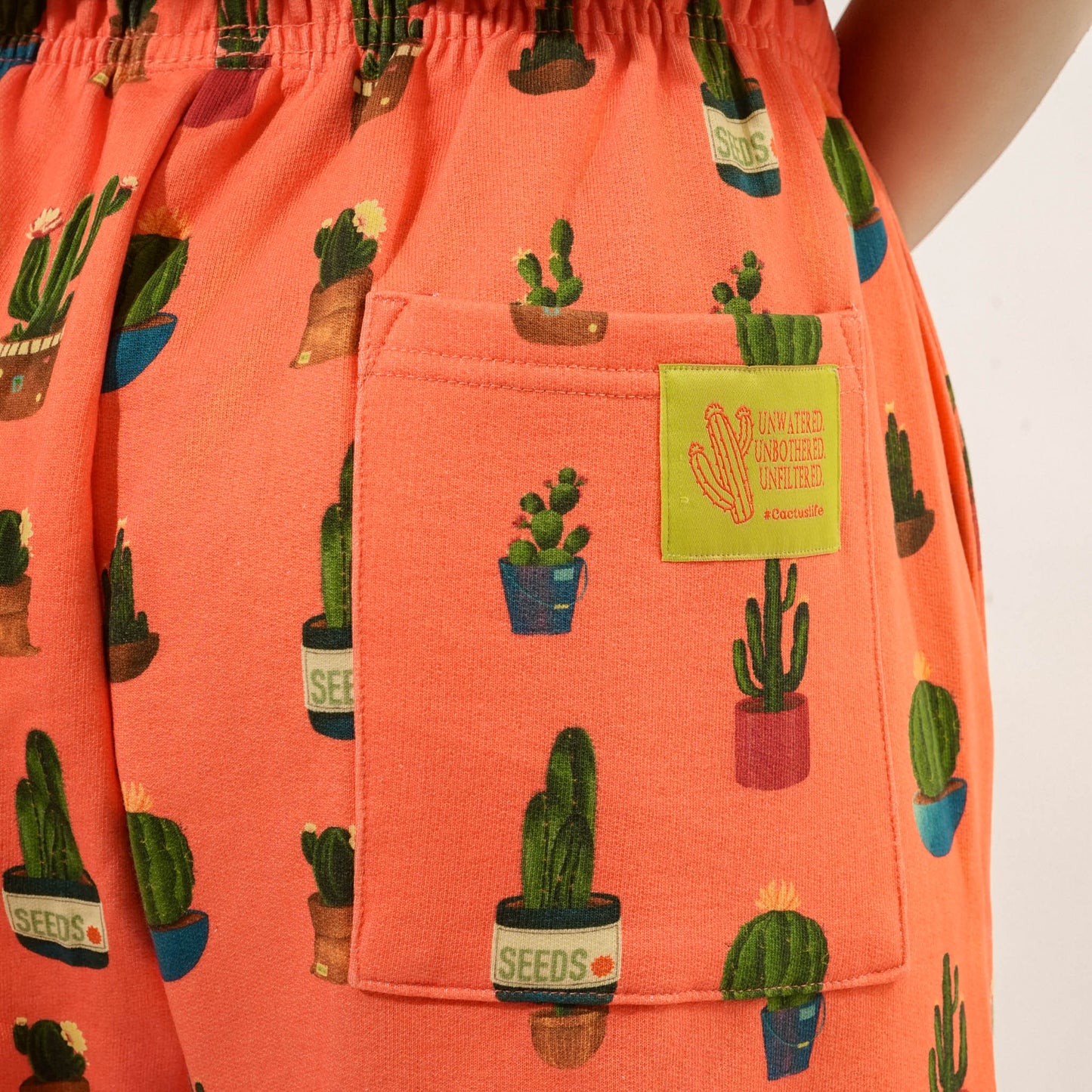 Malle Allover Cactus Tangerine Joggers