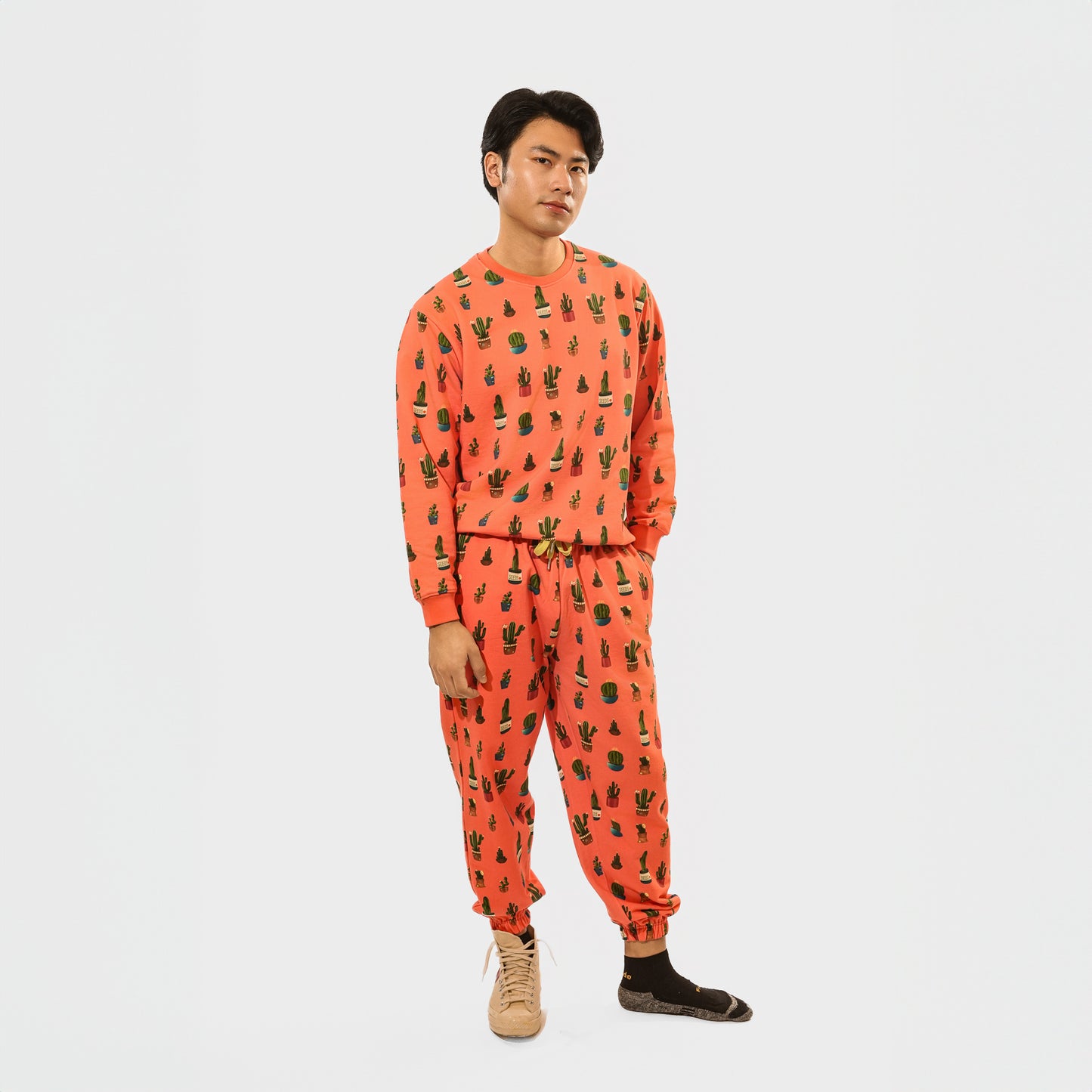 Malle Allover Cactus Tangerine Joggers