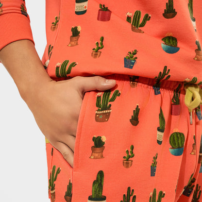 Malle Allover Cactus Tangerine Joggers