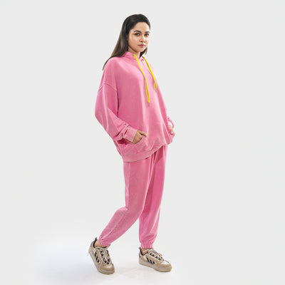 Malle Signature Pink Stone-Wash Joggers