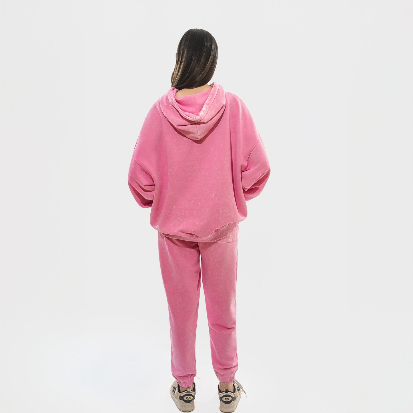 Malle Signature Pink Stone-Wash Hoodie
