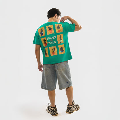 Malle Cactus Teal Oversized T-Shirt