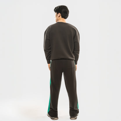 Malle Signature Black ’N’ Teal Wide Leg Pants