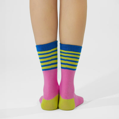 Malle Essentials Unisex Candy Stripe Ankle Length Socks