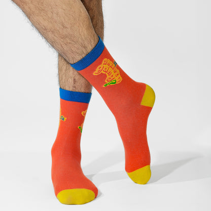 Malle Unisex Tangerine Ankle Length Socks - Anxiety Gang