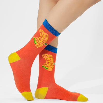 Malle Unisex Tangerine Ankle Length Socks - Anxiety Gang