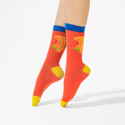 Malle Unisex Tangerine Ankle Length Socks - Anxiety Gang