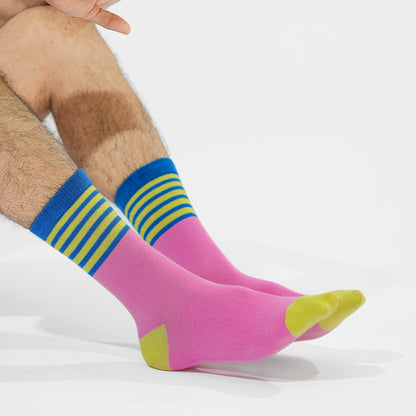 Malle Essentials Unisex Candy Stripe Ankle Length Socks