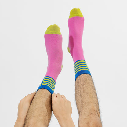 Malle Essentials Unisex Candy Stripe Ankle Length Socks