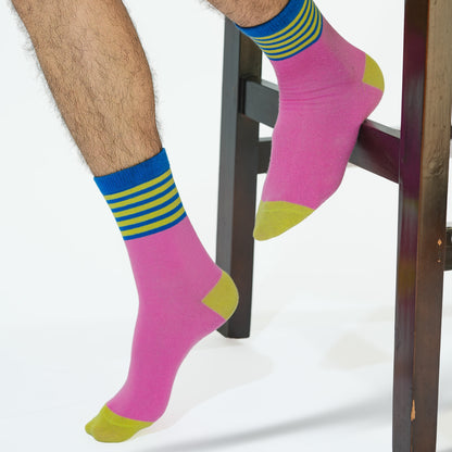 Malle Essentials Unisex Candy Stripe Ankle Length Socks