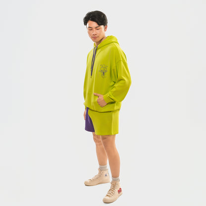 Malle Anxiety Gang Lime Hoodie