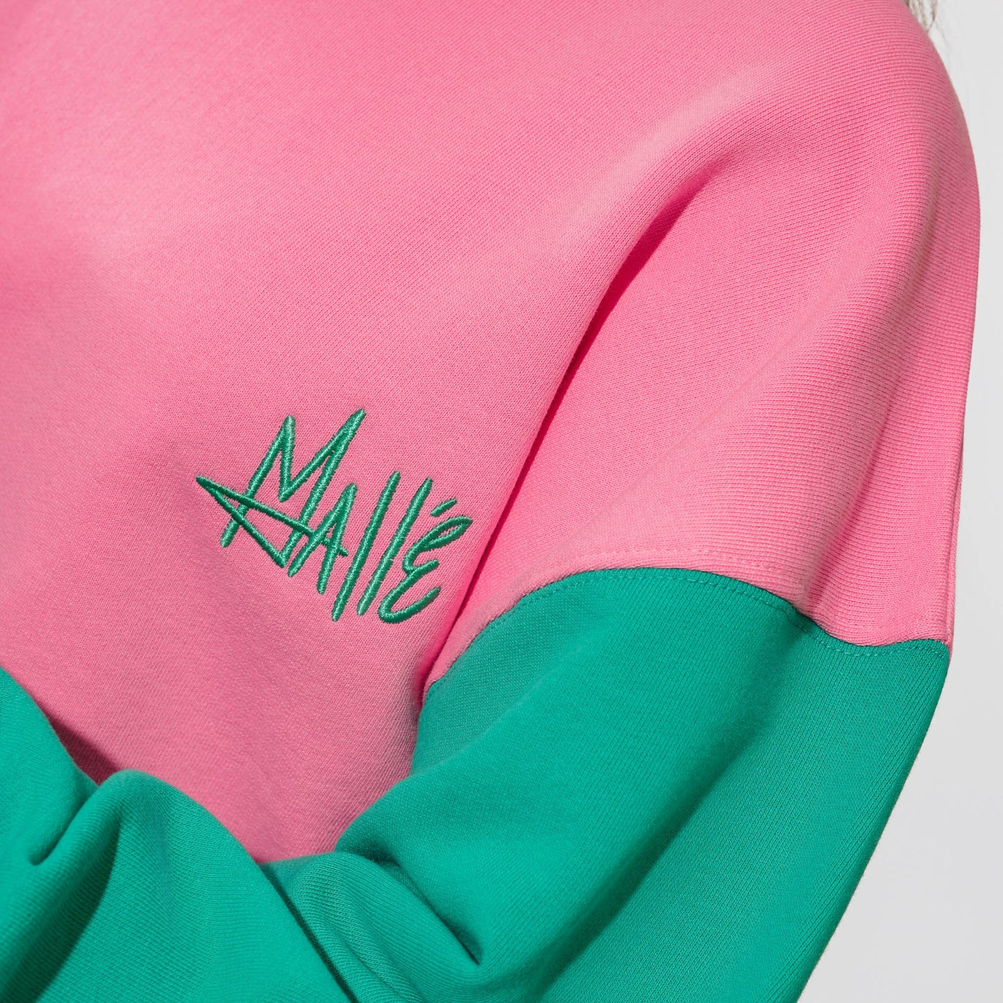 Malle Signature Pink Cropped Sweatshirt