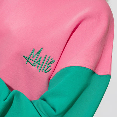Malle Signature Pink Cropped Sweatshirt