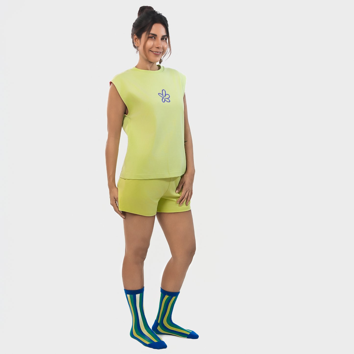Malle Signature Lime Muscle Tee