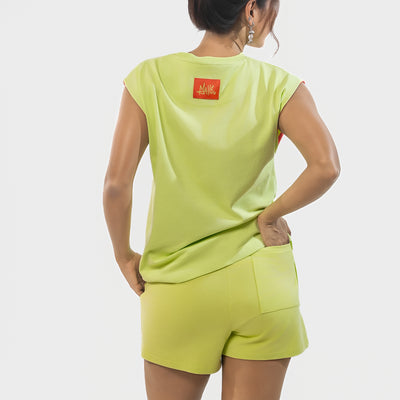 Malle Signature Lime Muscle Tee