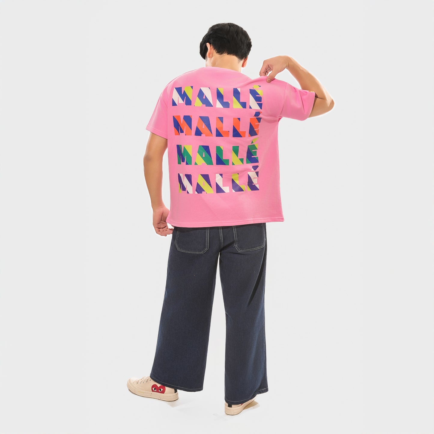 Malle Signature Pink Oversized T-Shirt
