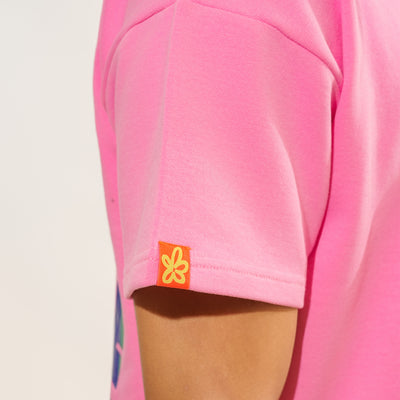 Malle Signature Pink Oversized T-Shirt