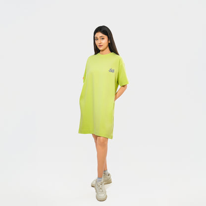 Malle Signature Lime Oversized T-Shirt Dress