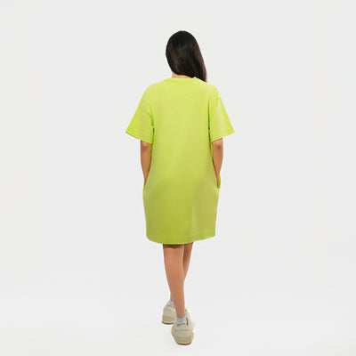 Malle Signature Lime Oversized T-Shirt Dress
