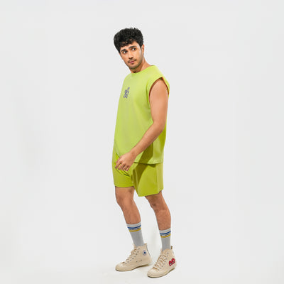 Malle Signature Lime Muscle Tee