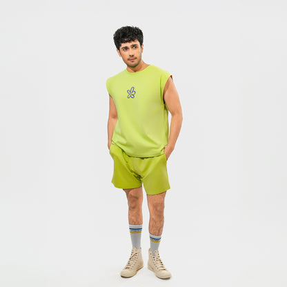 Malle Signature Lime Muscle Tee