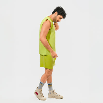 Malle Signature Lime Muscle Tee