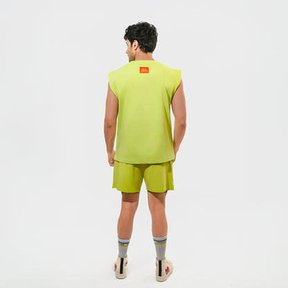 Malle Signature Lime Muscle Tee