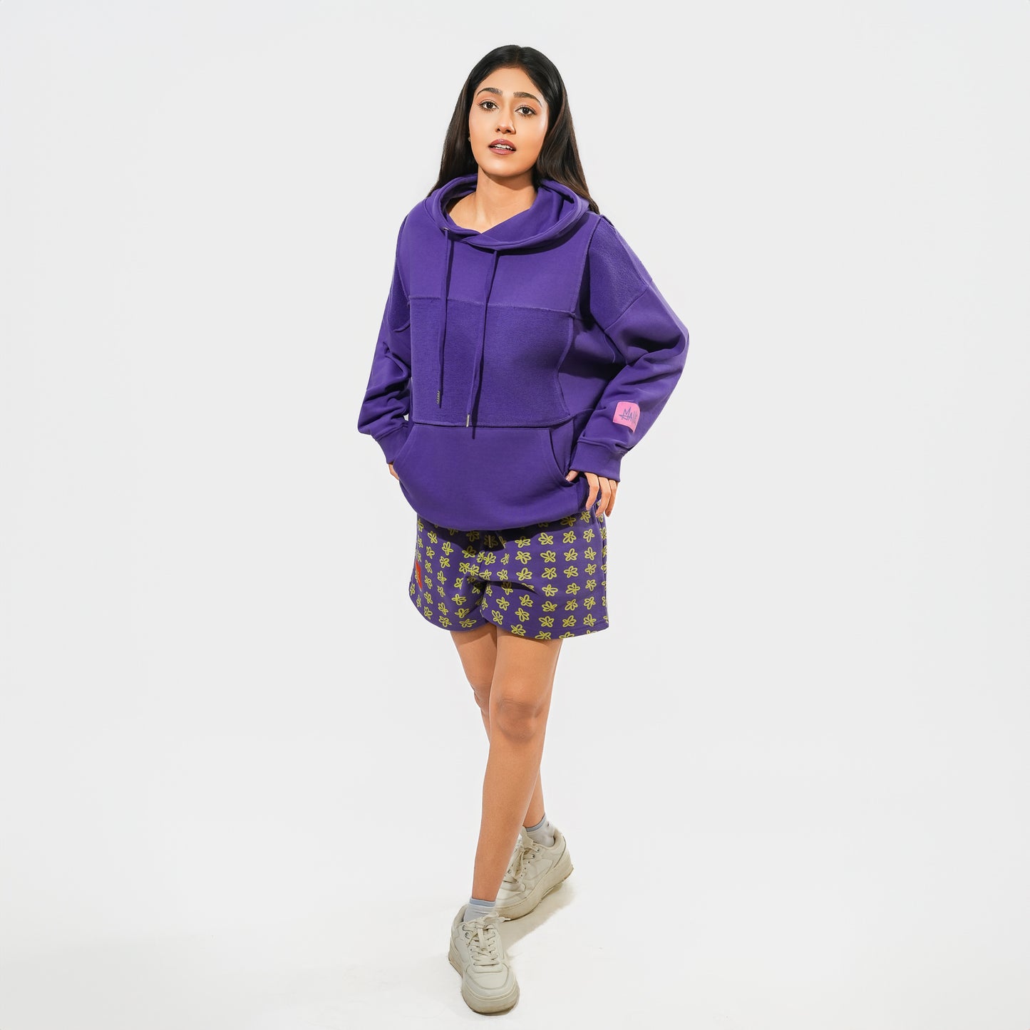 Malle Cut-N-Sew Purple Hoodie