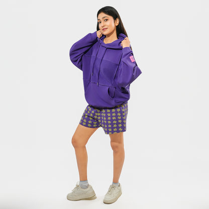 Malle Cut-N-Sew Purple Hoodie