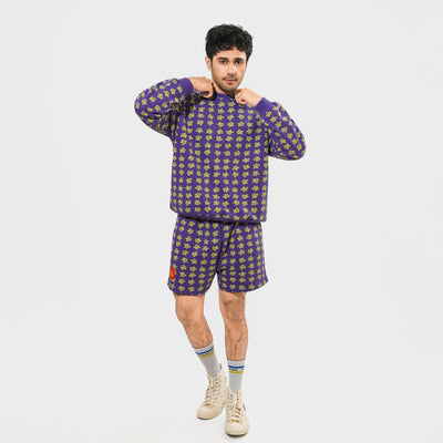 Malle Floral Purple Shorts