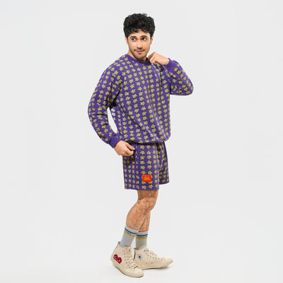 Malle Floral Purple Shorts